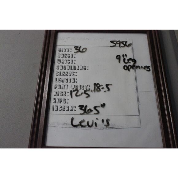 Levis 550 Black Denim Jeans 36x36 Relaxed Fit - Picture 5 of 5